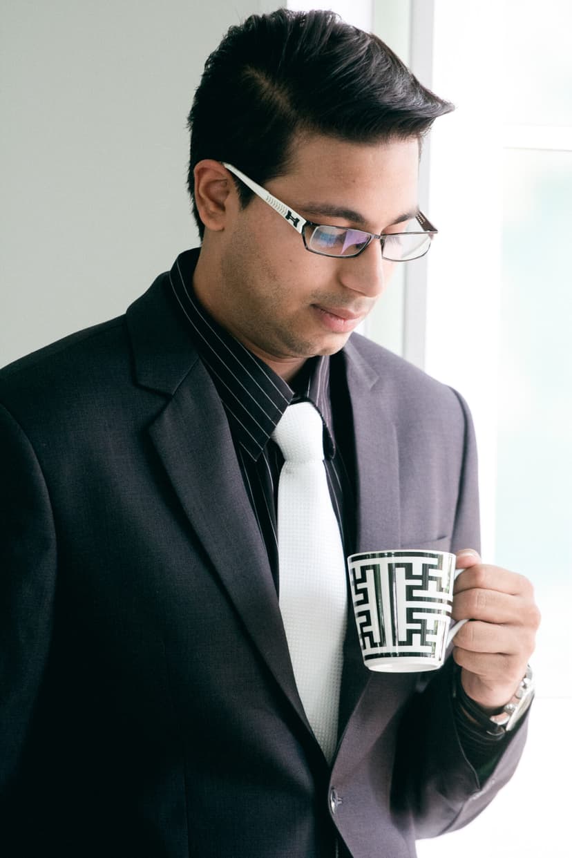 Man wearing a fitted bespoke suit — Vicky Collection Calgary