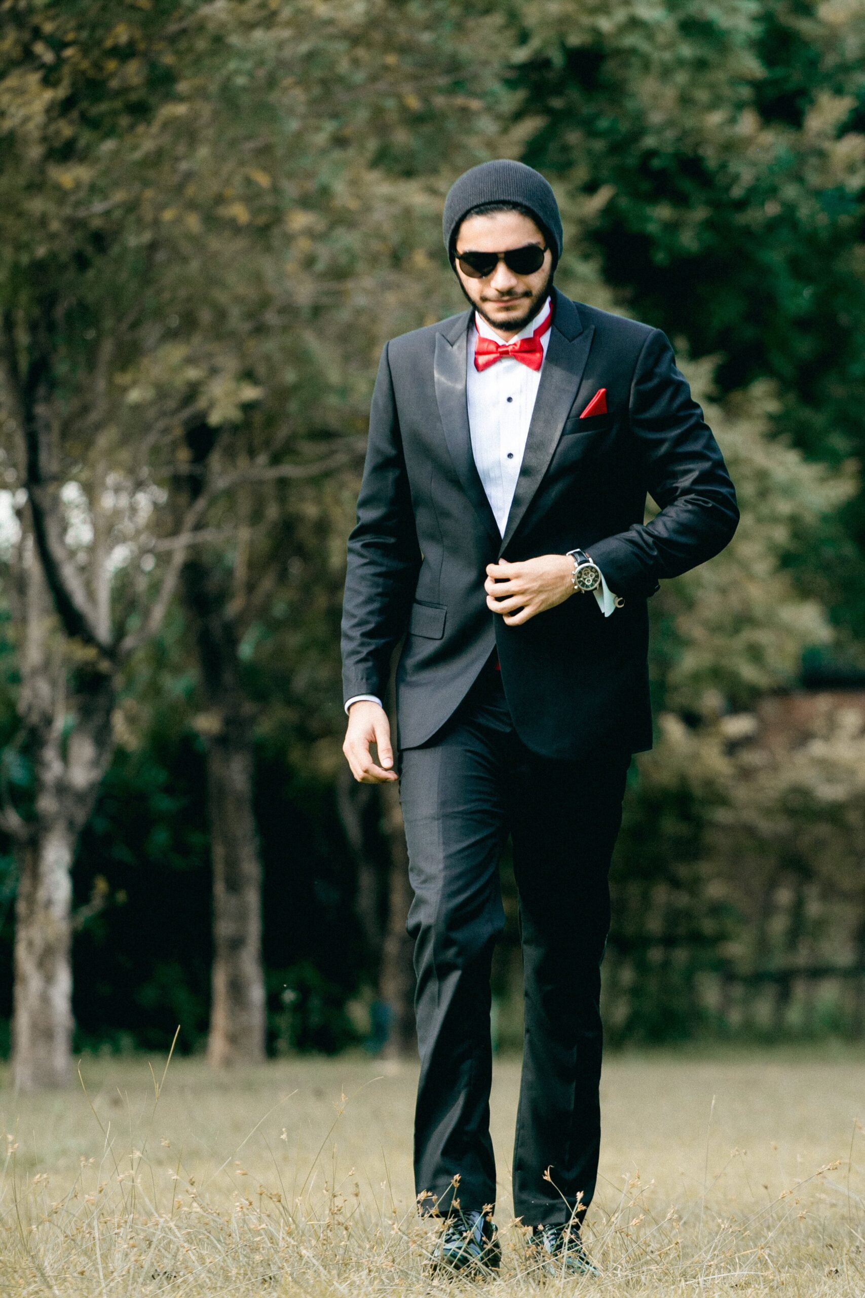 Man in a black tuxedo — Vicky Collection bespoke tailoring